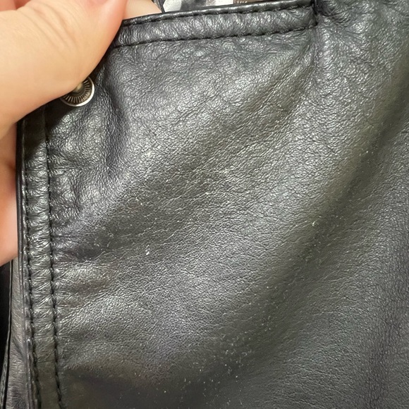 Danier Black Biker Leather Jacket - Picture 12 of 12